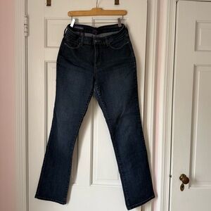 NYDJ Straight Leg Dark Wash Jeans Size 10